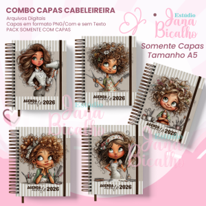 COMBO Capas A5 Cabeleireira