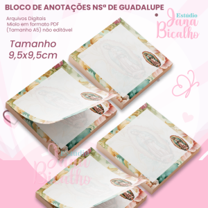 Bloco de Anotações 9,5x9,5cm N.Sª de Guadalupe