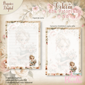 Papel de Carta Coleção Era Vitoriana N5