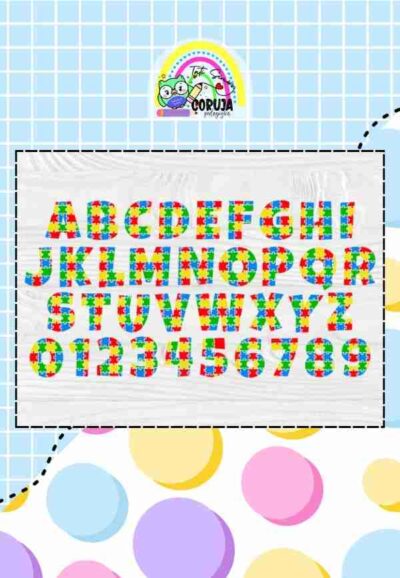 FONTE n 1: ALFABETO QUEBRA-CABEÇA / Autismo