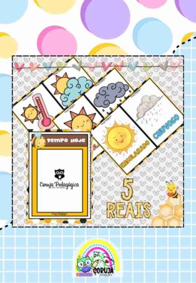 Cartaz “Como Está o Tempo?” – Para Sala de Aula