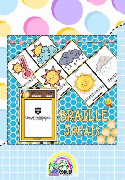 Cartaz Inclusivo – Como Está o Tempo? em BRAILLE