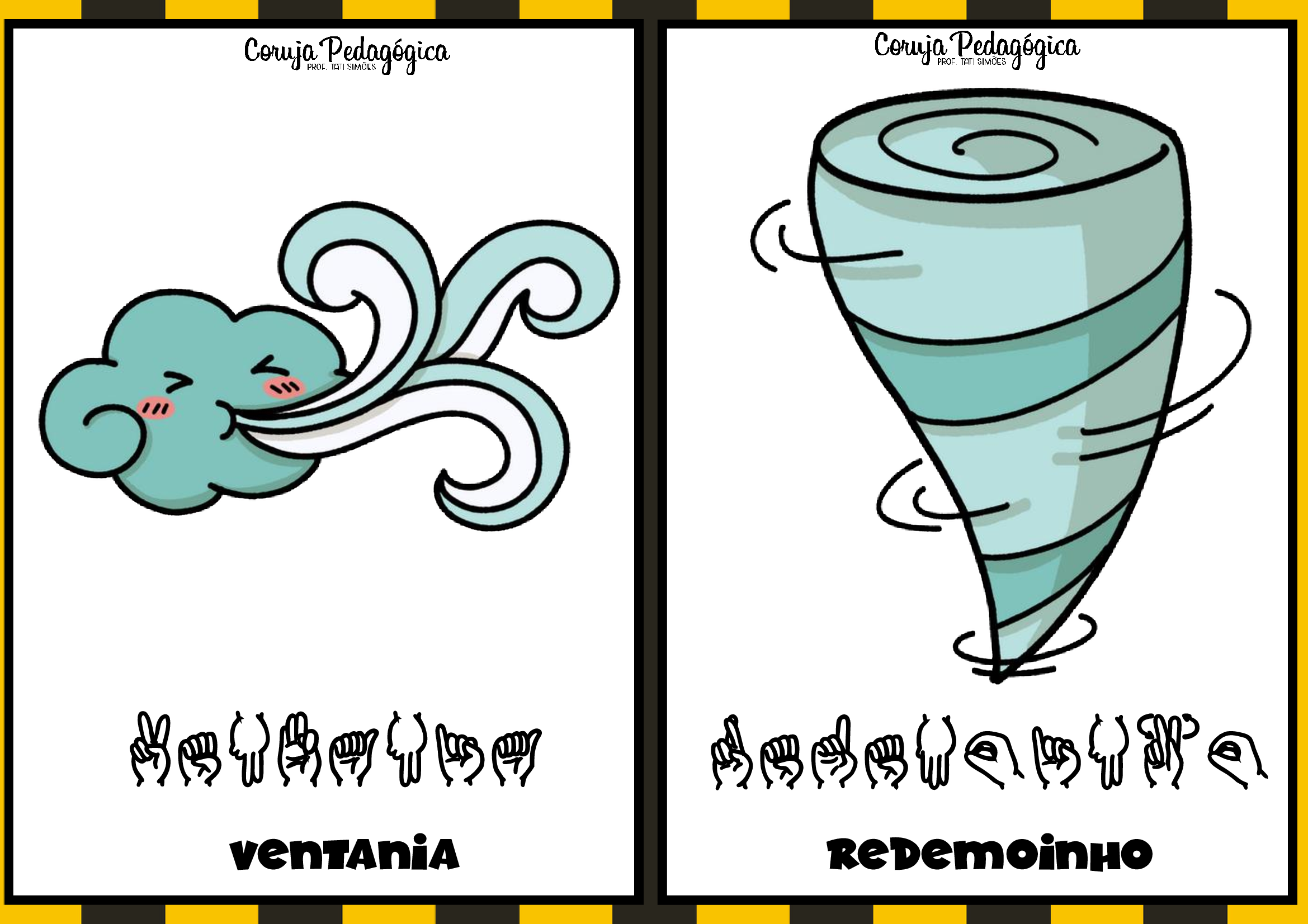 Cartaz inclusivo: EM LIBRAS como está o tempo Cartaz inclusivo: EM LIBRAS como está o tempo - Imagem 5