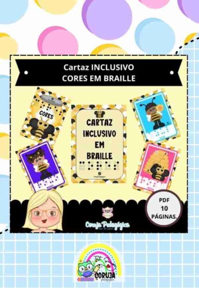 Cartaz Inclusivo – Cores em BRAILLE