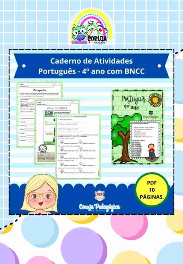 Português 4º ano - caderno de atividades 2 Português 4º Ano – Caderno de Atividades 2 com BNCC (PDF Digital)
