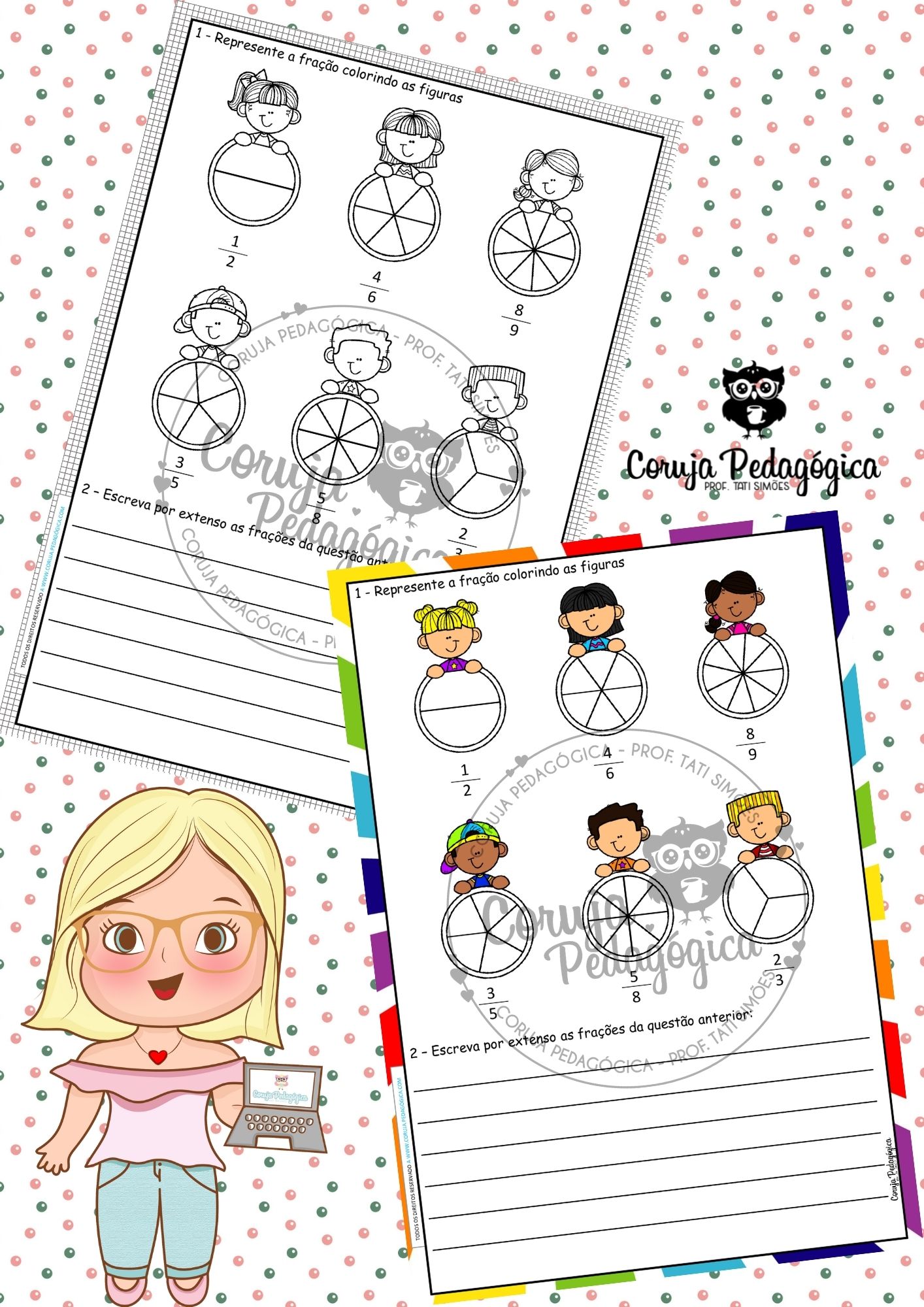 5º ano Caderno de atividades - Relação entre fração e porcentagem 5º ano Caderno de atividades - Relação entre fração e porcentagem - Imagem 3