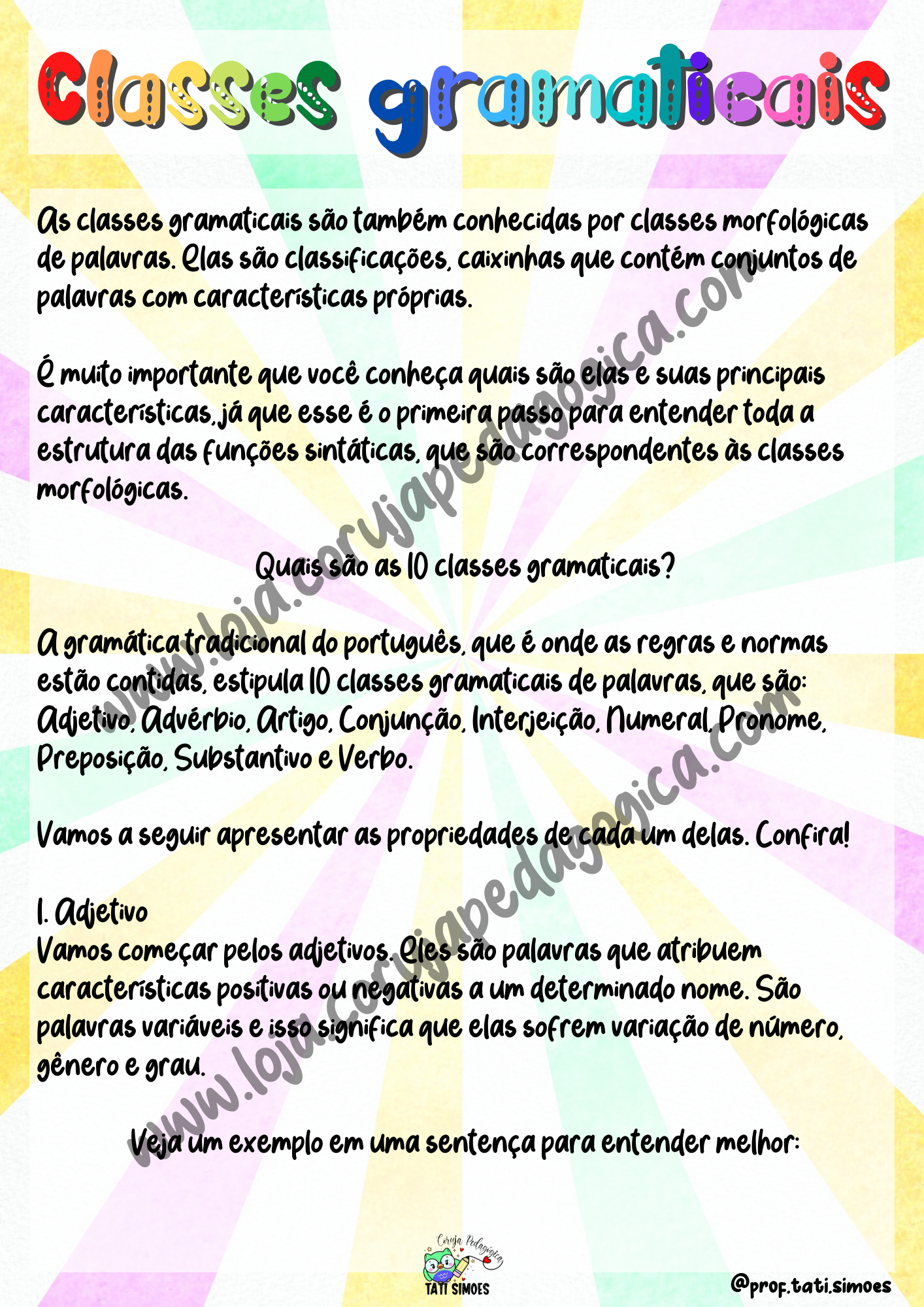 Lata das classes gramaticais Lata das classes gramaticais - Imagem 6