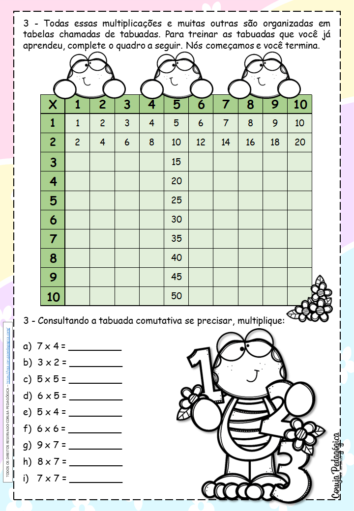 Caderno 3 de Atividades - Matemática 4º ano Caderno de Atividades Matemática 4º ano