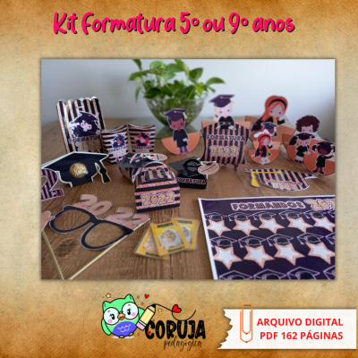 Mega Combo FORMATURA 5º Kit Formatura 5 E 9 ANOS CORUJA PEDAGÓGICA 3