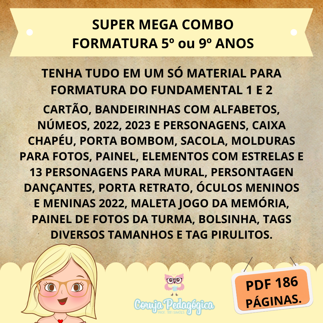 Mega Combo FORMATURA 5º Mega Combo FORMATURA 5º - Imagem 4