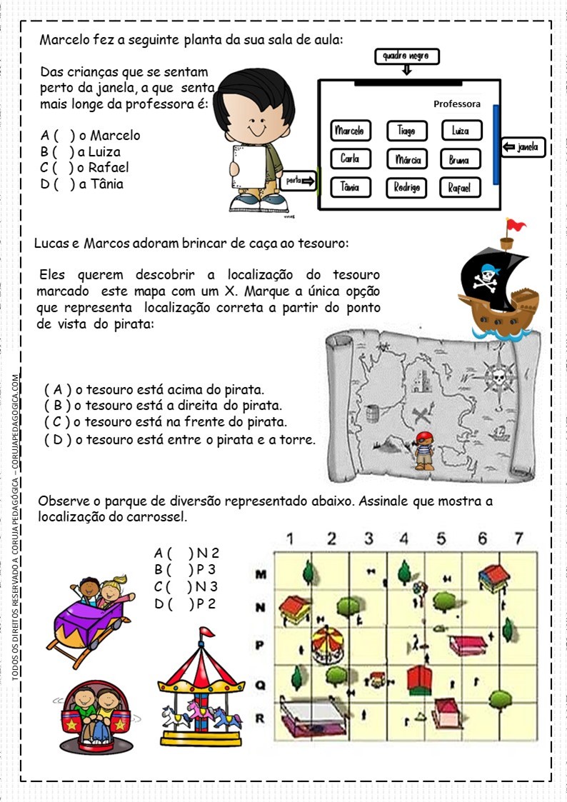 Plano cartesiano atividades 5º ano Plano cartesiano 5º ano