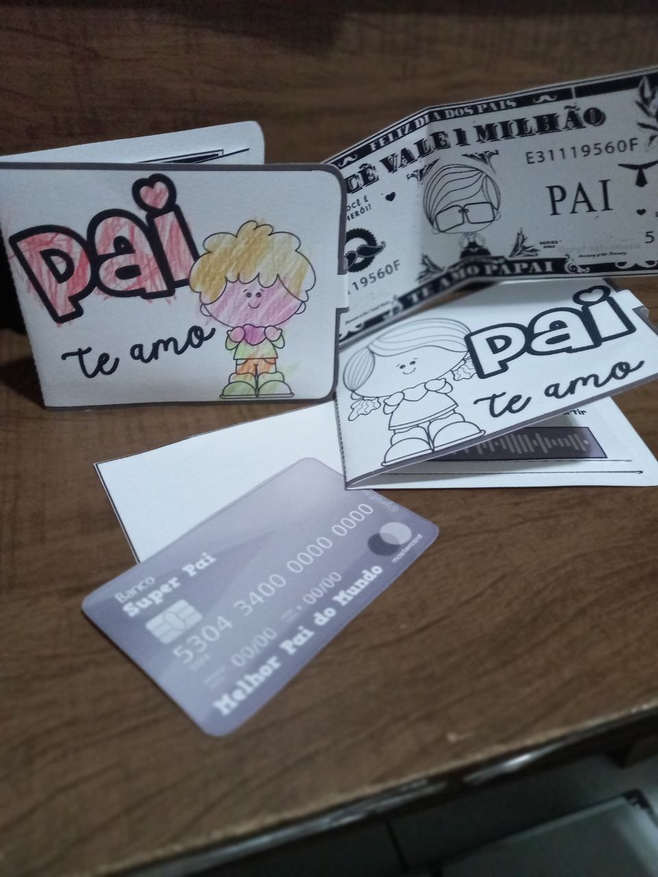 Carteira Interativa musical dia dos pais (para colorir) Carteira Interativa musical dia dos pais (para colorir) - Imagem 4