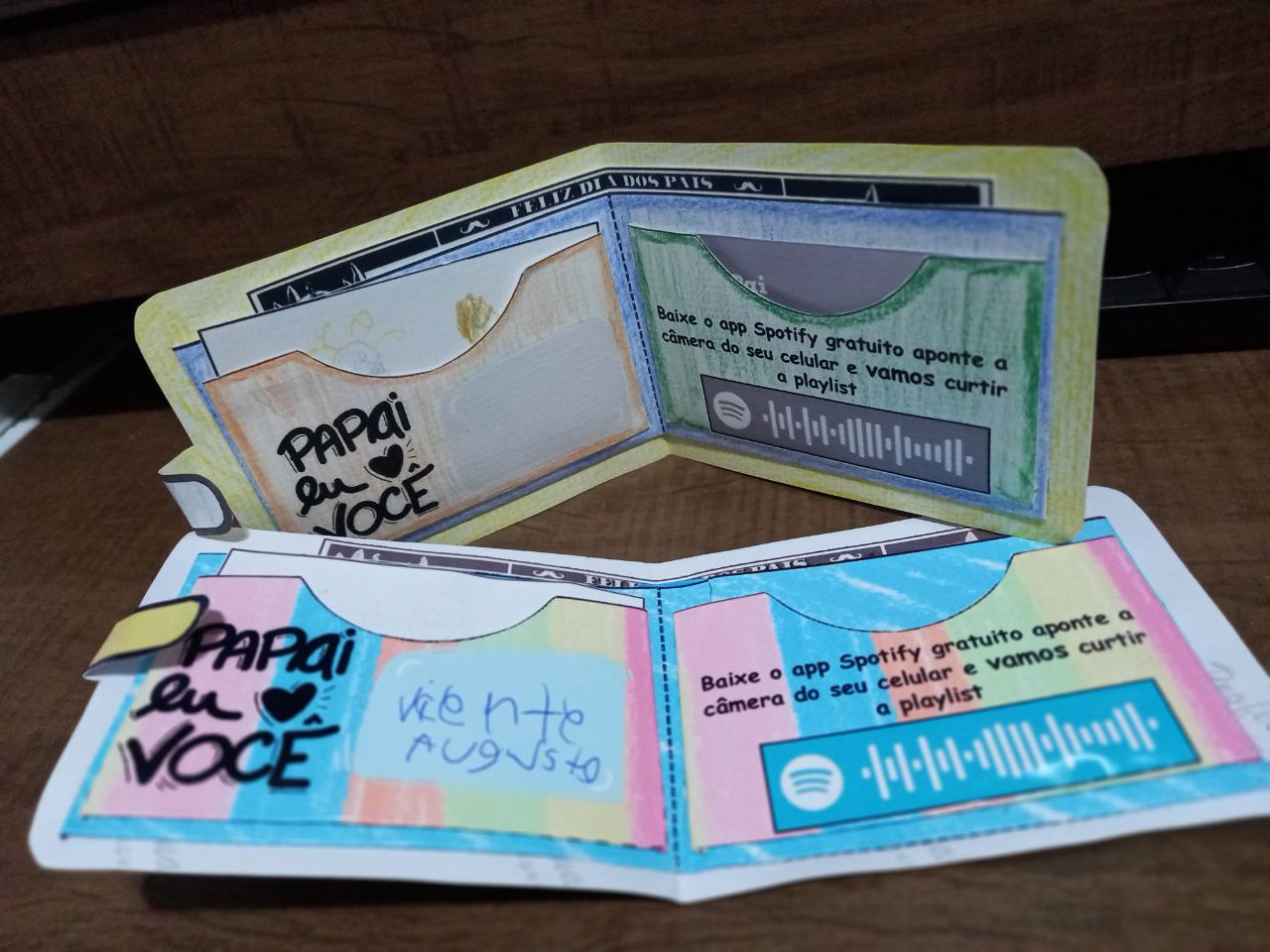 Carteira Interativa musical dia dos pais (para colorir) Carteira Interativa musical dia dos pais (para colorir) - Imagem 9