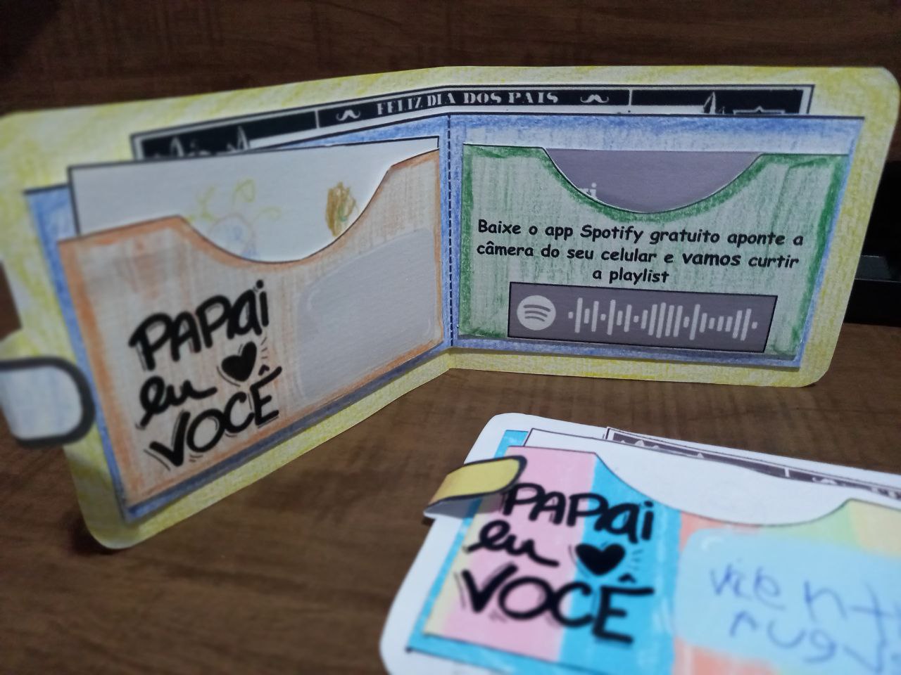 Carteira Interativa musical dia dos pais (para colorir) Carteira Interativa musical dia dos pais (para colorir) - Imagem 10