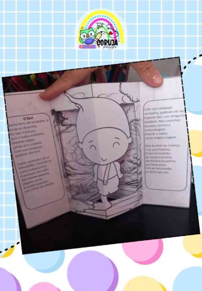 Livro 3d para colorir poemas do folclore