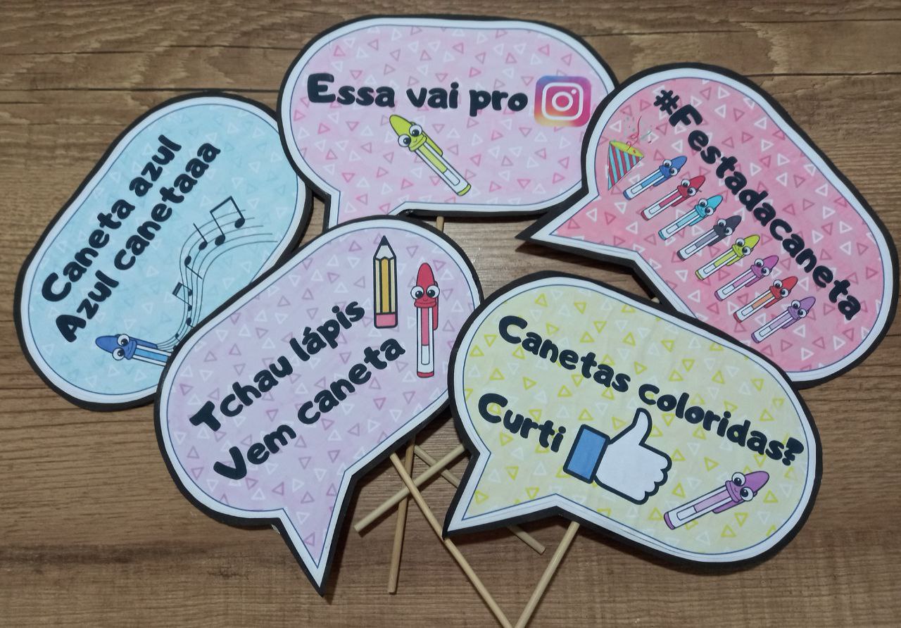 FESTA DA CANETA KIT DECORATIVO Kit decorativo Festa da Caneta