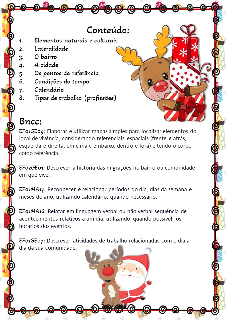 1º ano Avaliação de Geografia 4º bimestre 1º ano Avaliação de Geografia 4º bimestre