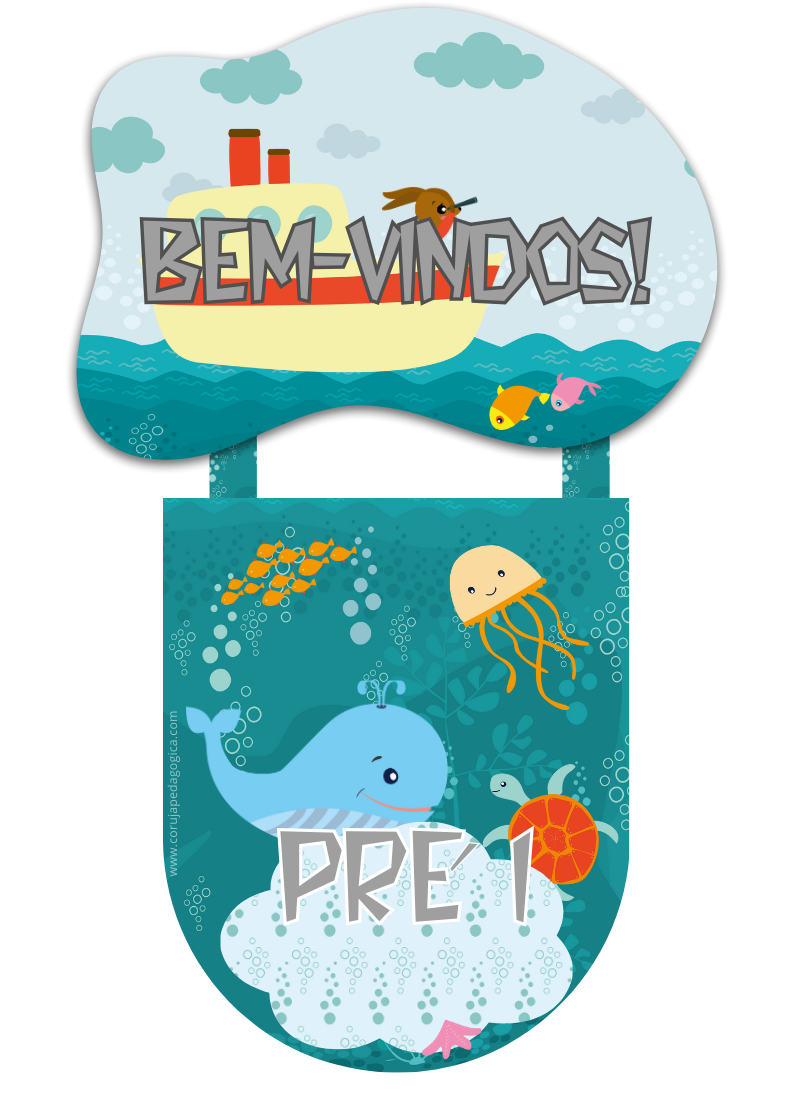 Fundo do mar kit decoração Sala de aula Fundo do mar kit decoração Sala de aula - Imagem 17