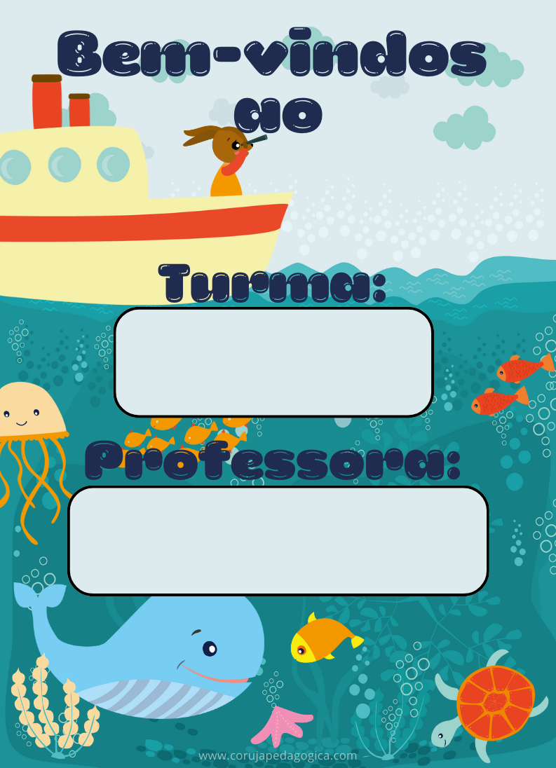 Fundo do mar kit decoração Sala de aula Fundo do mar kit decoração Sala de aula - Imagem 5