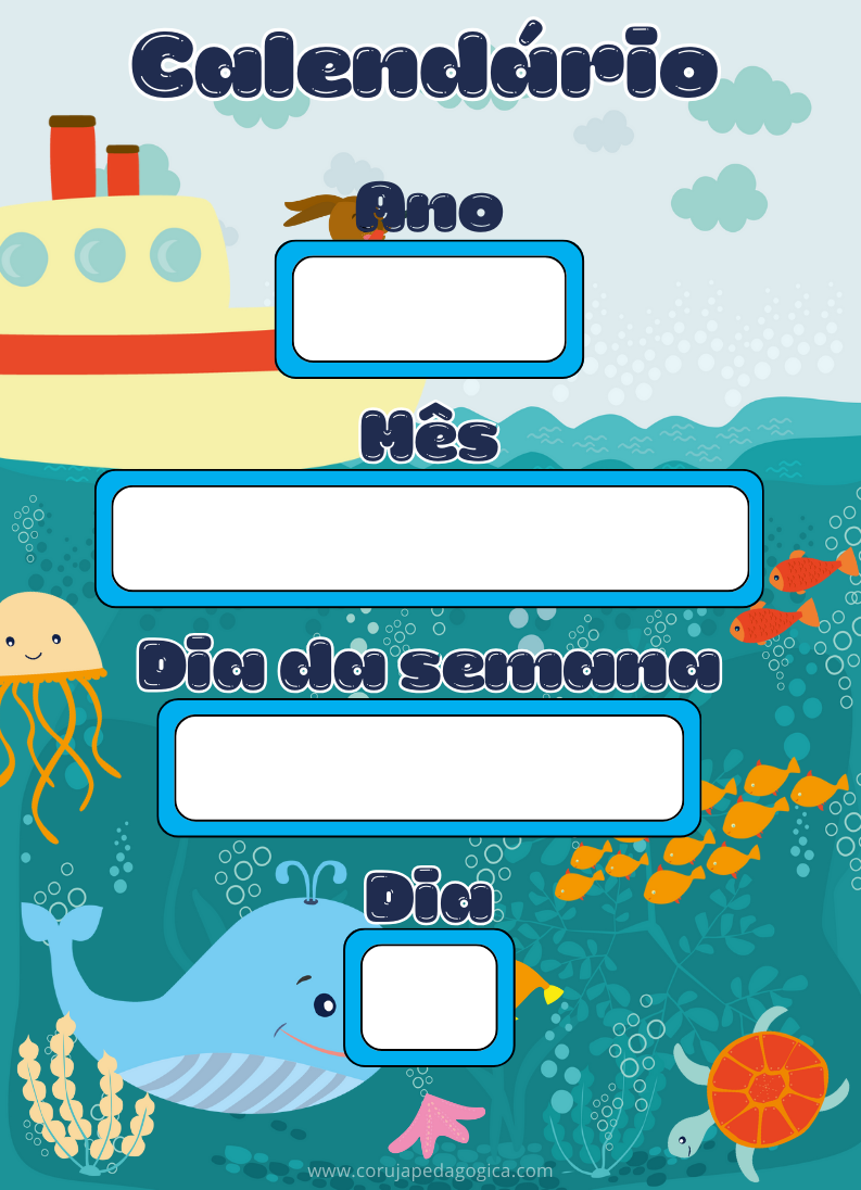 Fundo do mar kit decoração Sala de aula Fundo do mar kit decoração Sala de aula - Imagem 6