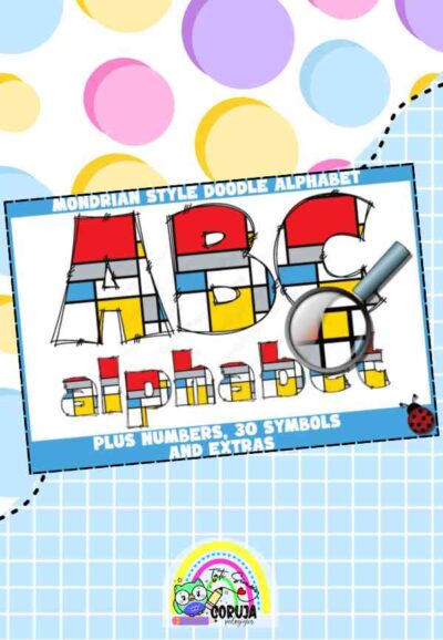 Fonte n.11 estilo Mondrian pngPlanner e Caderno Pedagógico 2025-2026