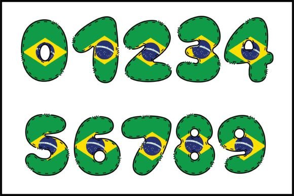 Fonte nº 10: Bandeiras do Brasil + Bônus Exclusivo FONTE 10 BANDEIRA DO BRASIL + BÔNUS