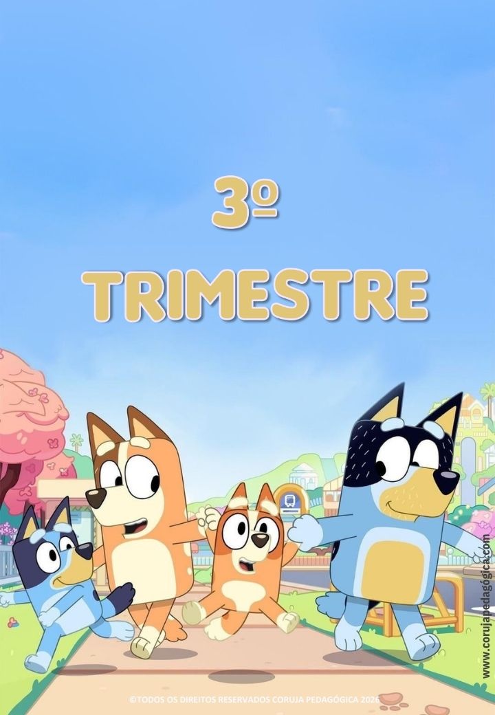 Bluey e Bingo Planner e Caderno de Planejamento para professores 2026 Bluey e Bingo Planner e Caderno Pedagógico 2026 @corujapedagogica