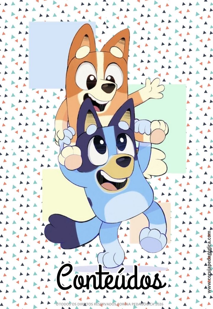 Bluey e Bingo Planner e Caderno de Planejamento para professores 2026 Bluey e Bingo Planner e Caderno Pedagógico 2026 @corujapedagogica
