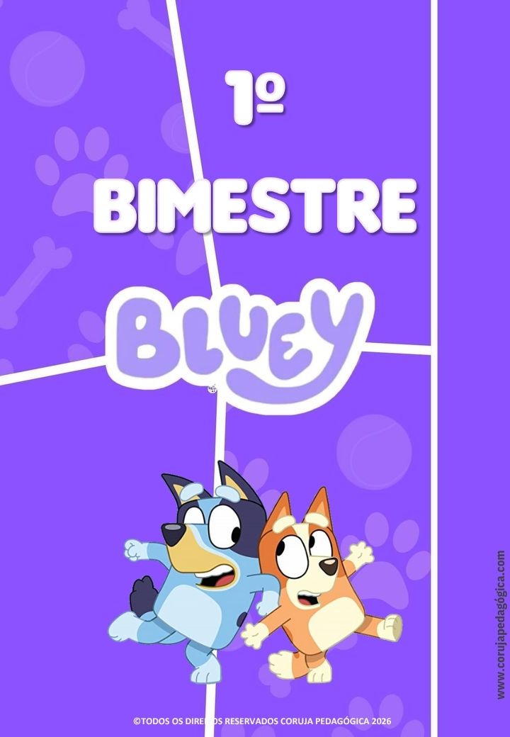 Bluey e Bingo Planner e Caderno de Planejamento para professores 2026 Bluey e Bingo Planner e Caderno Pedagógico 2026 @corujapedagogica