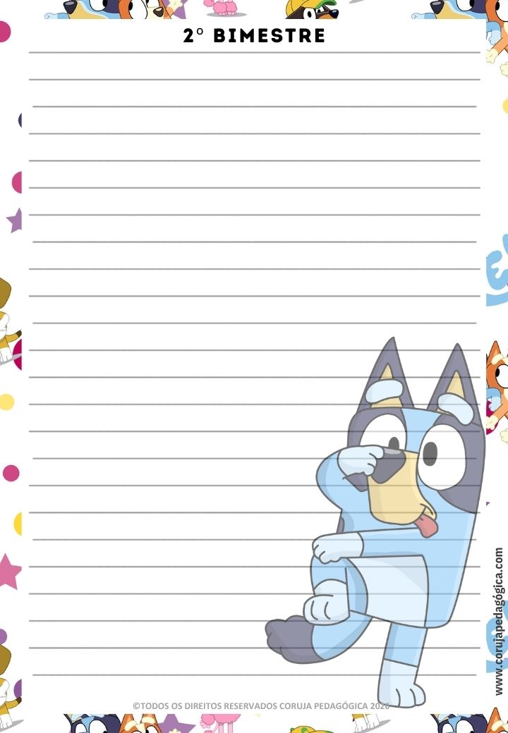 Bluey e Bingo Planner e Caderno de Planejamento para professores 2026 Bluey e Bingo Planner e Caderno Pedagógico 2026 @corujapedagogica