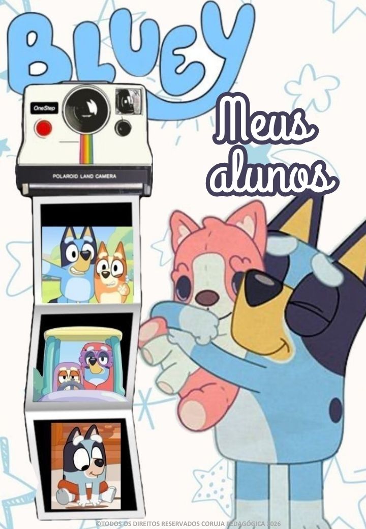 Bluey e Bingo Planner e Caderno de Planejamento para professores 2026 Bluey e Bingo Planner e Caderno Pedagógico 2026 @corujapedagogica