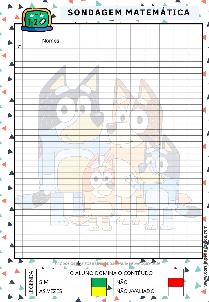 Bluey e Bingo Planner e Caderno de Planejamento para professores 2026 Bluey e Bingo Planner e Caderno Pedagógico 2026 @corujapedagogica