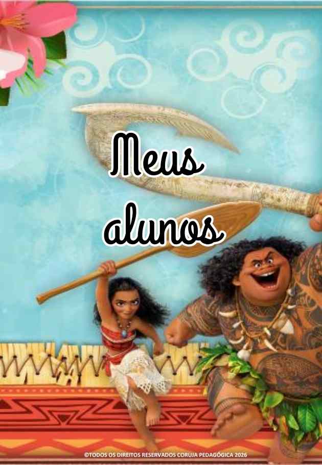 Moana Planner e Caderno de Planejamento para professores 2026 Moana Planner e Caderno Pedagógico 2026 @corujapedagogica